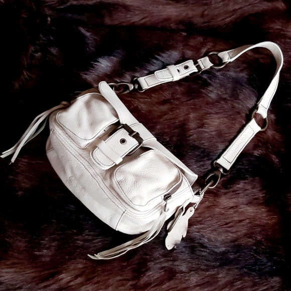 🇨🇦 Roots Emily-Princess Ivory Shoulder Satchel - Picture 6 of 16